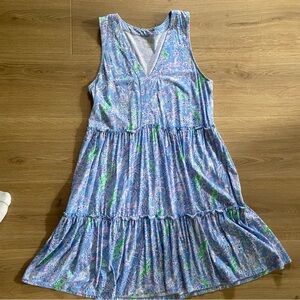 Lilly Pulitzer Lorina Swing Dress Green Tiger pattern